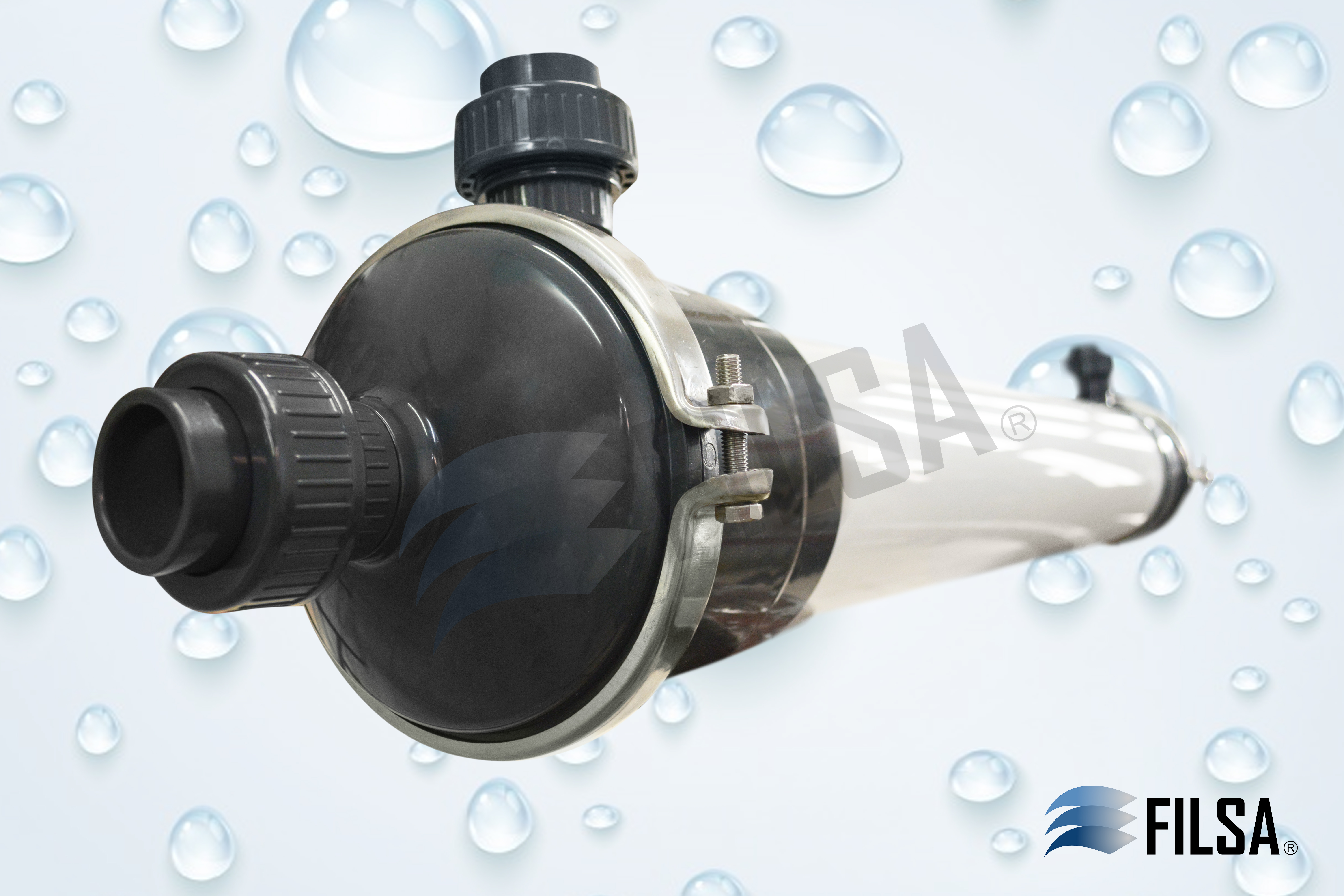 Imagen del producto MEMBRANA UF FILSA / PVC / 160 / CAUDAL 8000 L/H / VELOCIDAD DISEÑO 640-2500 L/H