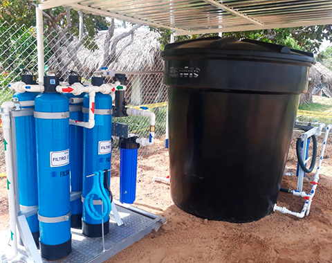 SISTEMA DE DESALINIZACIÓN DE AGUA DE MAR PORTÁTIL FIL-SWRO-500LPD/1000LPD/2000LPD.